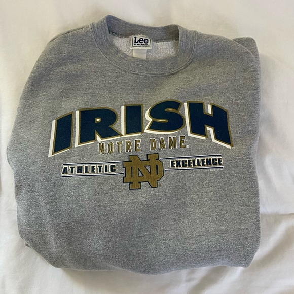 vintage noter dame football crew neck - Picture 5 of 5